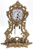 ANTIQUE FRENCH GILDED CLOCK,