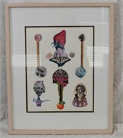 Artist Signed Collage "Ode to Joy"