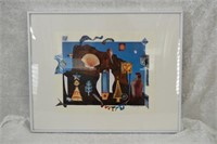 Artist Signed Collage "Ancestral Holiday"