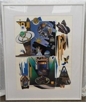 Artist Signed Collage by Carolyn Weng
