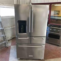 Kitchen Aid 26 Cu Ft 5 Door Refrigerator Stainless