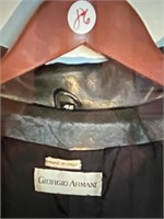 Armani Leather overcoat