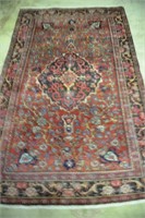 Persian Bijar Hand Woven Rug 4.2 x 7.1ft