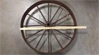 Metal Spoke Wheel, approx 30 inch dia.