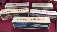 Hess Toy Fire Trucks, Banks, Racer