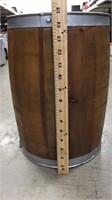 15 Inch Wood Barrel with Metal Bans
