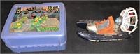 TMNT Lunchbox 90's/Coast Patrol Fanboat toy