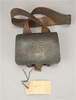 Civil War Union Cartridge Holder Leather Pouch