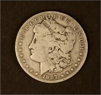 1887 "O" Morgan Silver $1 Coin