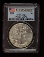 2011 Walking Liberty $1 Silver Coin - First Strike