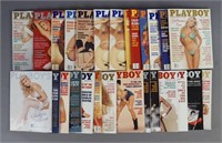 1991-1992 Playboy Magazines W/ 2 Cases