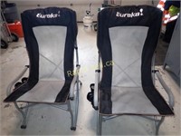 Two Eureka! Folding Chairs