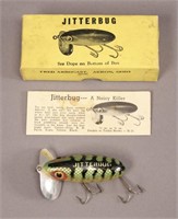 Vintage Arbogast Jitterbug Lure with Box & Paper