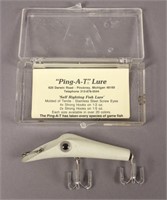 Ping - A - T Fishing Lure in the Box with Paper