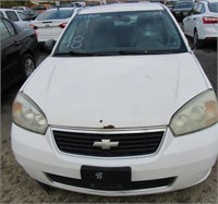 2007 CHEV MALIBU  **ACCIDENT NON START** WHITE