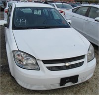 2010 CHEV COBALT WHITE 135972 MILES