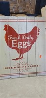 Fresh eggs sign