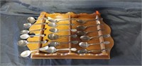 Silverware holder with spoons