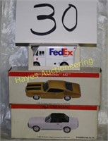 (3) Boxed  Cars
