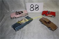 (4) Assorted Cars (4"-5.25")