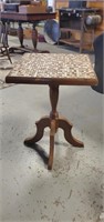 Small table with tile top