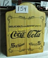 Wooden Coca-Cola Display Case