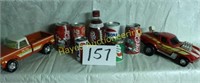 Santa Coca Cola Cans, Dr. Pepper Football Bottle