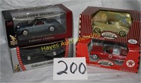 (4) Cars New in Boxes