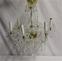 6 candle light crystal chandelier