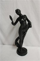 Art Deco Female Sculpture by P. Capelloro 21"H