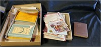 Vintage letters, photos and book