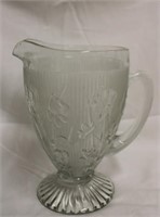 Depression glass pitcher 9"
