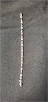 Sterling silver pink bracelet