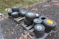 (2) Pallets of lawn mower tires