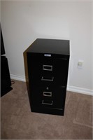 Metal 2 door file cabinet 15 X 18 X 29.5"H