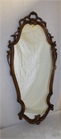 Mirror with carved frame 18 X 37.5"H