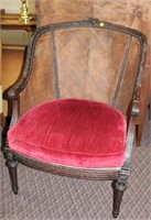 Walnut carved frame men's chair