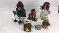 5 Lizzie High Wooden Dolls