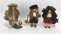 3 Lizzie High Wooden School Themed Dolls