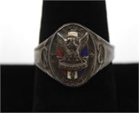 Antique Silver Eagle Scout Ring
