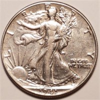 1941 Walking Liberty Half Dollar - AU - Lustrous!