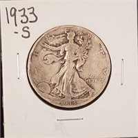 1933-S Walking Liberty Half Dollar