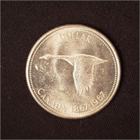 Canada 1967 Silver Dollar - 0.6 oz ASW