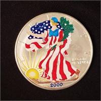 2000 American Silver Eagle 1 oz: Painted