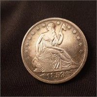 1853-O Seated Liberty Half Dollar - Impressive!