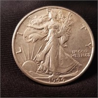 1944-S Walking Liberty Half Dollar - AU