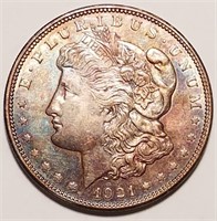 1921-D Morgan Silver Dollar - Nicely Toned