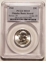 1941 Washington Silver Quarter - PCGS MS65 - MEOW!