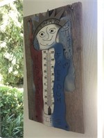 Hand painted Statue of Liberty Thermometer.