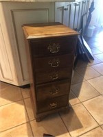 6 Drawer Small Chest with Brass Pulls
